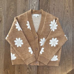 Cardigan with flowers